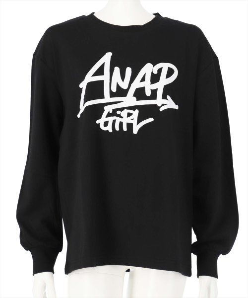 セール 手書きロゴロングtシャツ アナップガール Anap Girl D Fashion
