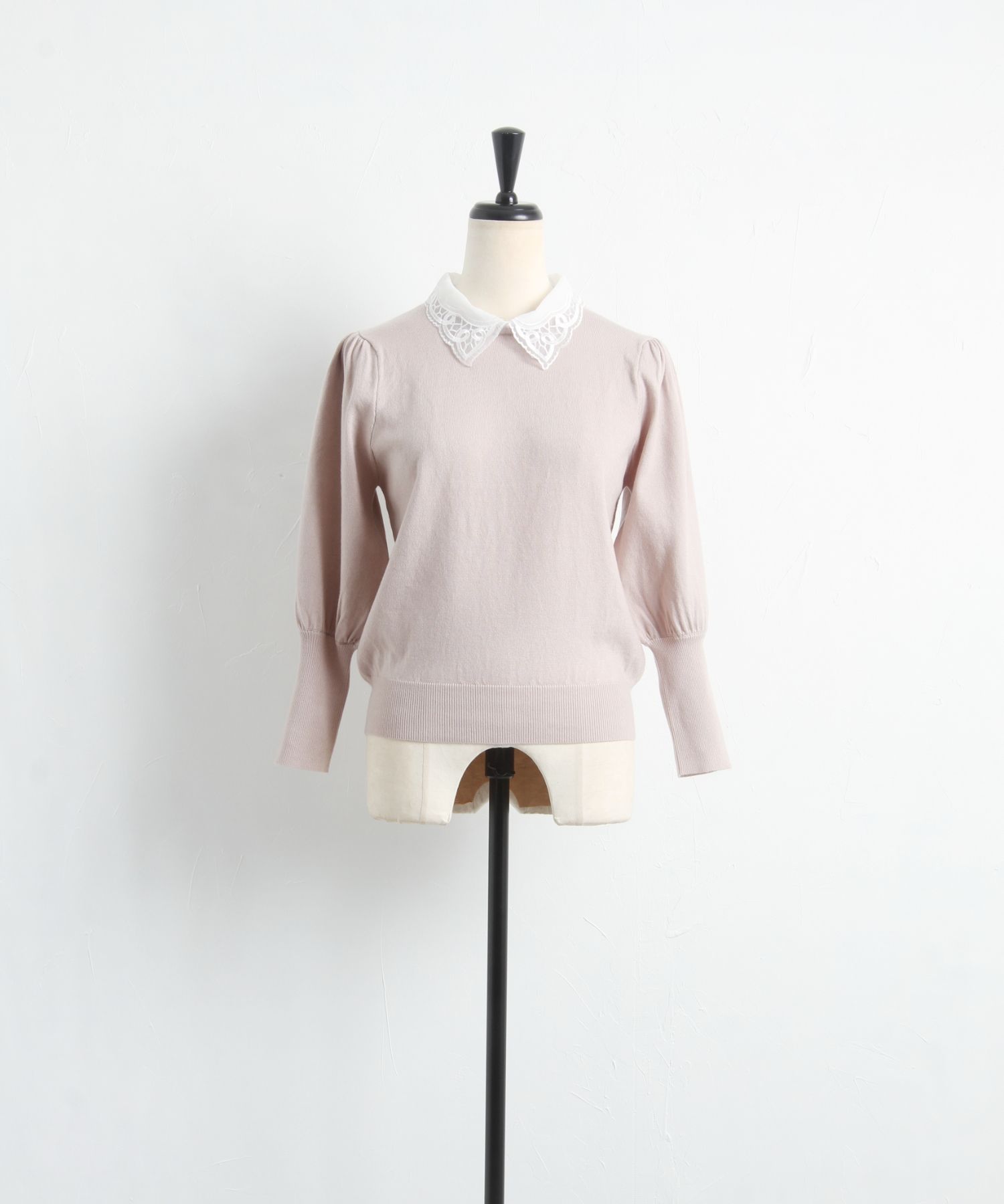 Class - セール⭐️アメリカ輸入♥️Fashion nova♥️リブニットセットアップ 取り外し可能レースセーラーカラーニットセットアップ