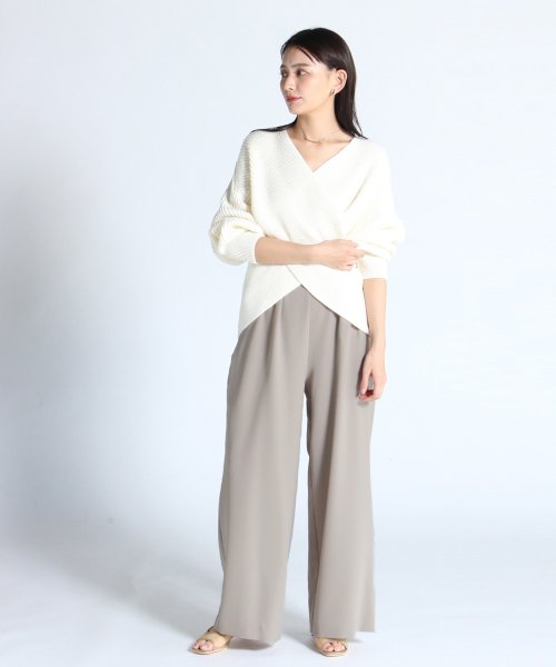 FENNEL フロントクロスデザインニット