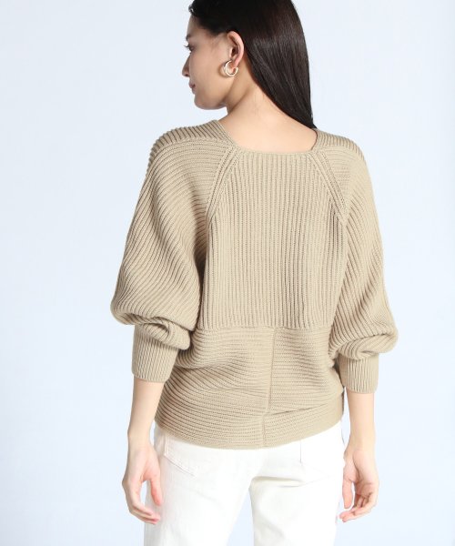 FENNEL フロントクロスデザインニット