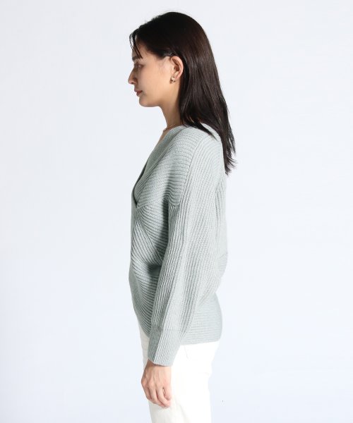FENNEL フロントクロスデザインニット
