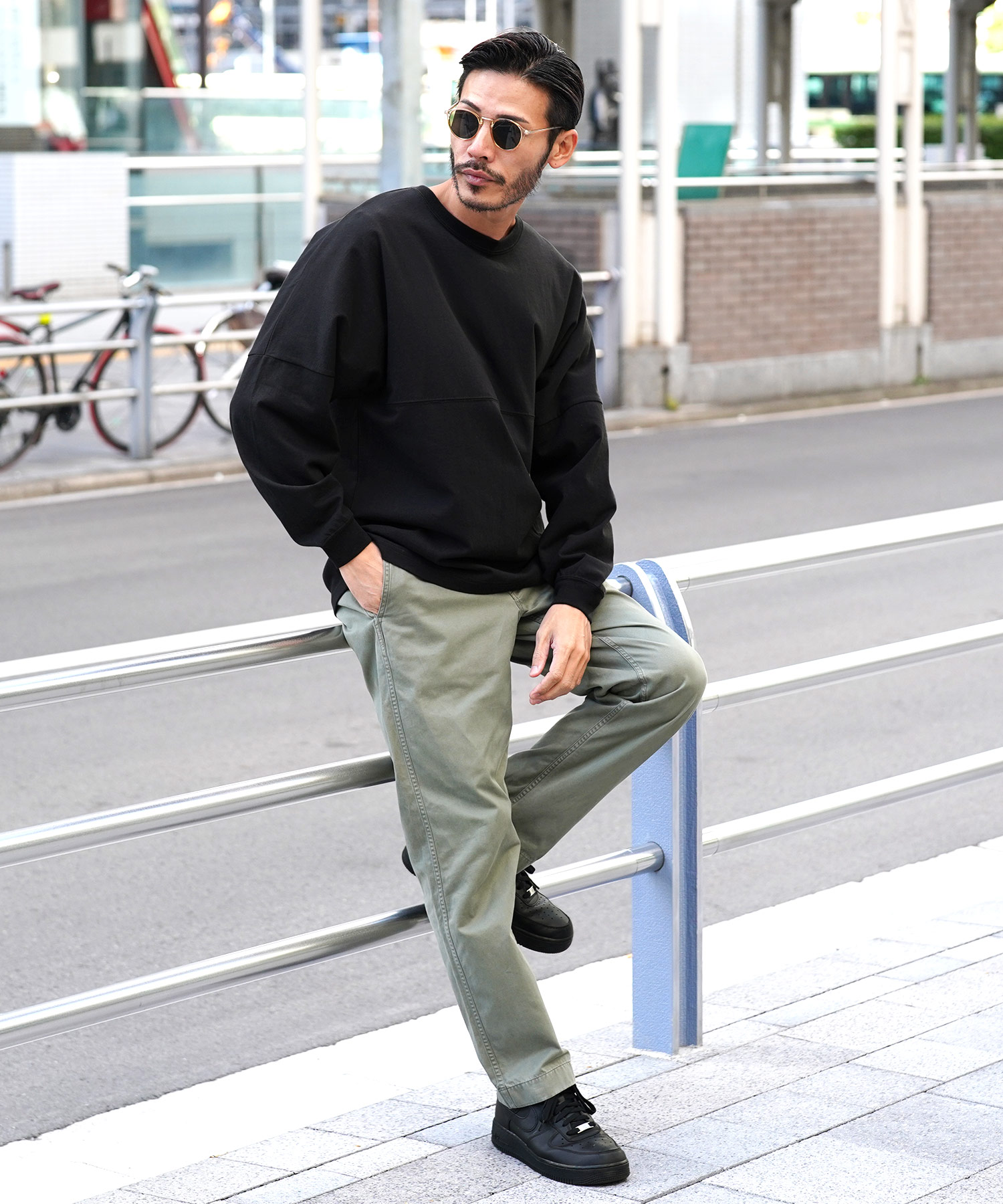 ジギーズショップ JIGGYS SHOP ドロップショルダー無地BIGロンT ジギーズショップ JIGGYS SHOP ドロップショルダー無地BIGロンT