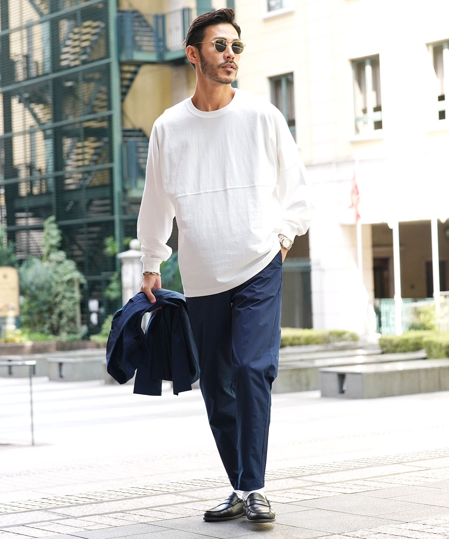 ジギーズショップ JIGGYS SHOP ドロップショルダー無地BIGロンT ジギーズショップ JIGGYS SHOP ドロップショルダー無地BIGロンT