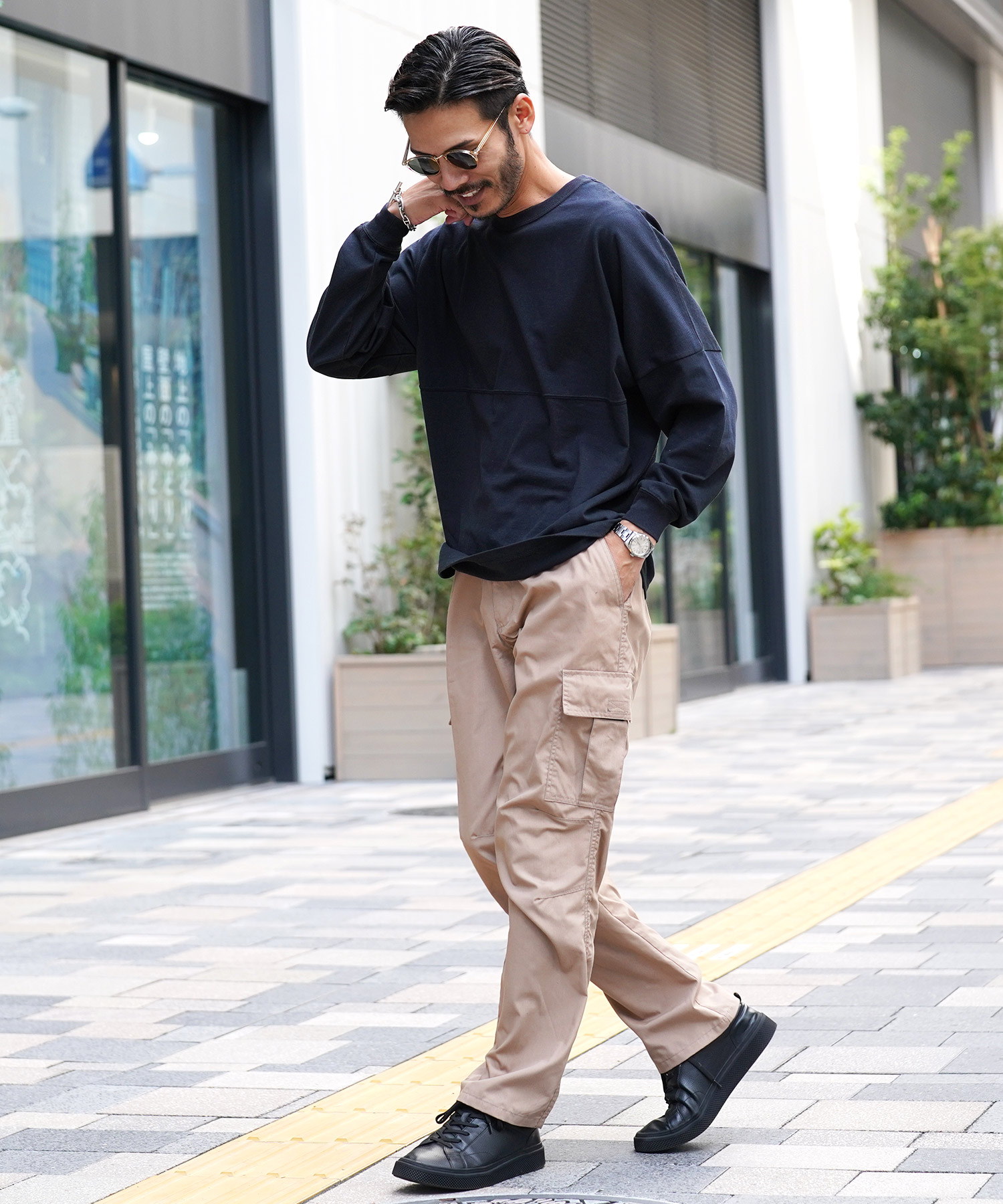 ジギーズショップ JIGGYS SHOP ドロップショルダー無地BIGロンT ジギーズショップ JIGGYS SHOP ドロップショルダー無地BIGロンT