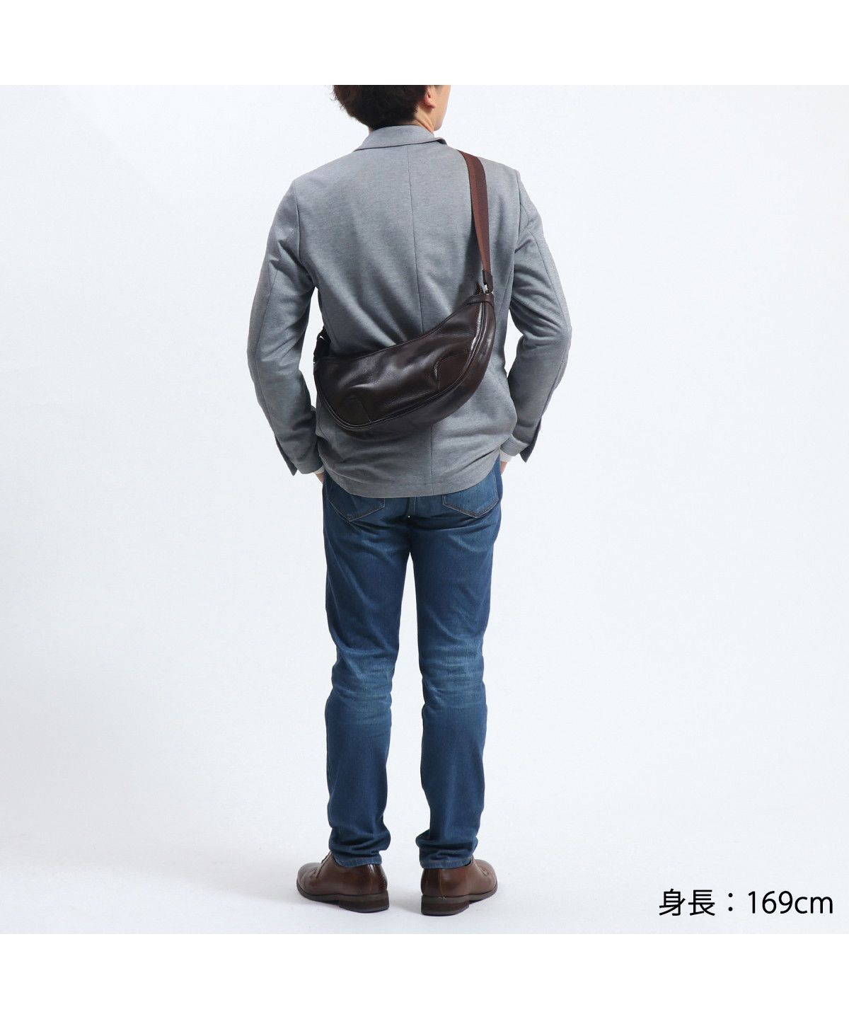 バッグアニアリ／aniary バッグ ショルダーバッグ 鞄 メンズ 男性 男性用レザー 革 本革 ブラウン 茶  IL-03-01 Leather Shoulder S クロスボディ