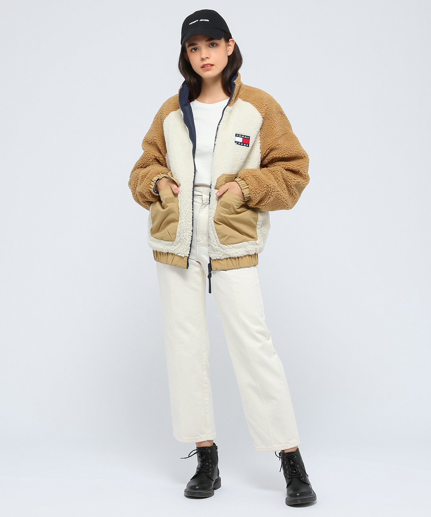 クーポン】【セール 40%OFF】リバーシブルシェルパジャケット
