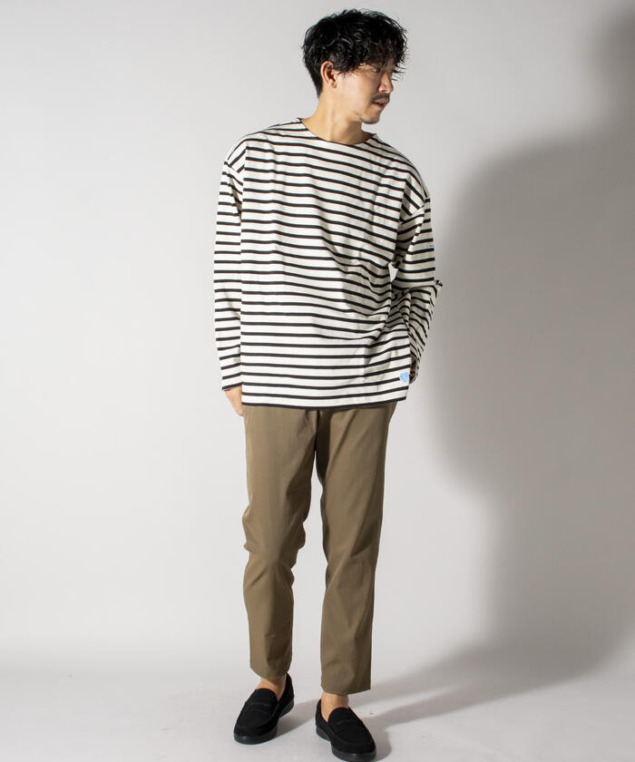 ORCIVAL/オーシバル】COTTON LOURD ボーダーカットソー ビッグ ...