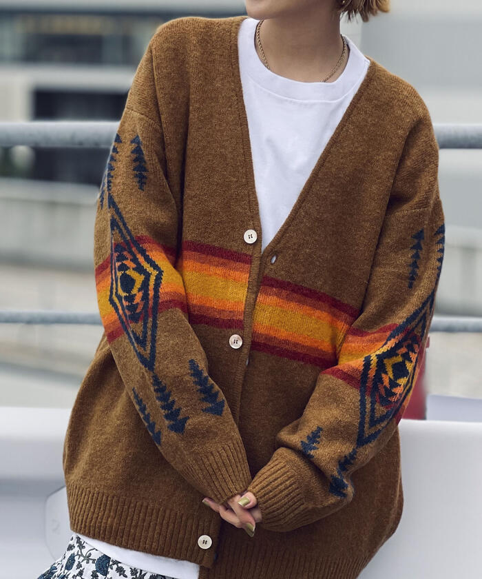 〜60s Pendleton モヘア　vネック　ニット