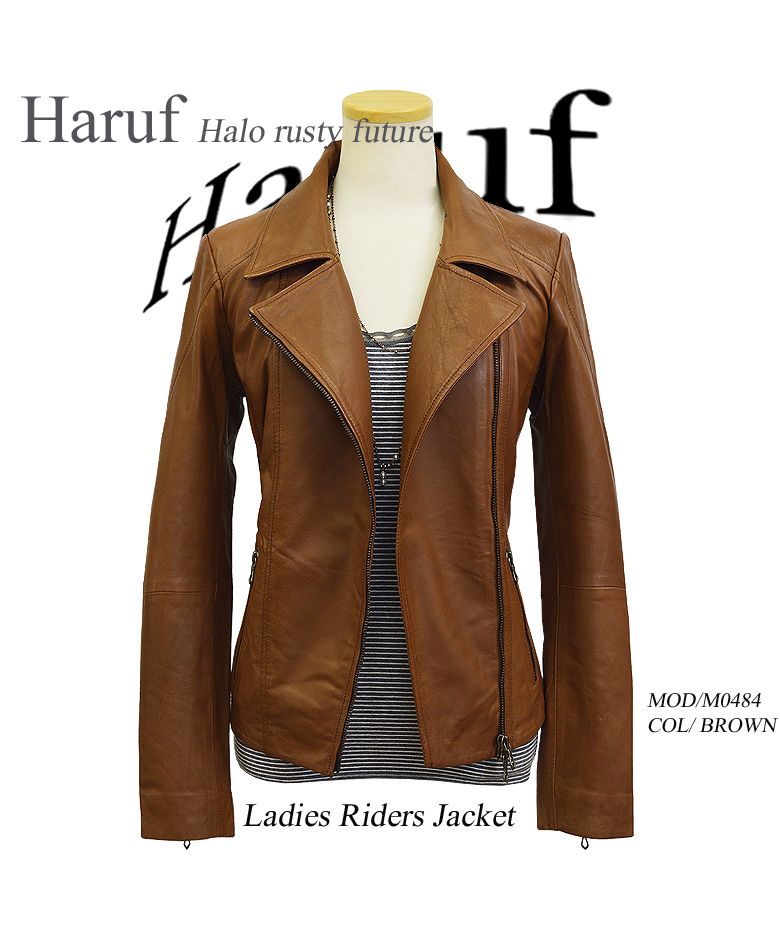 ハルフ Haruf レザージャケット ライダースジャケット 革ジャン