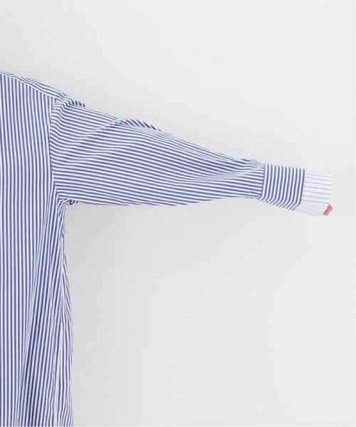 【ESLOW/エスロー】クルーネックロングシャツワンピース