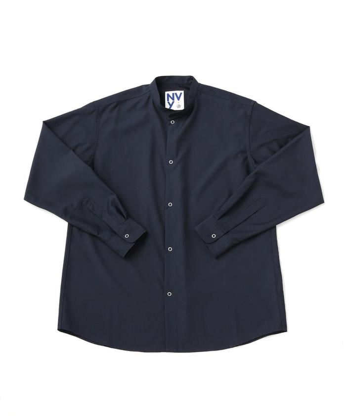 セール 30%OFF】NVyby nano universe バンドカラーシャツ セール 30%OFF】NVyby nano universe バンドカラーシャツ