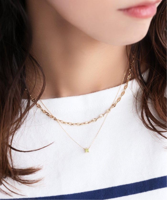 タングルチェーン38cmネックレス K10(504250541) | リラ(Lilas タングルチェーン38cmネックレス K10(504250541) | リラ(Lilas