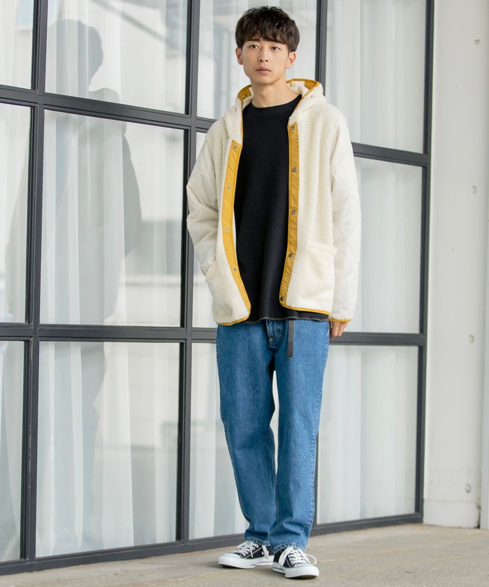 ♡コーエン♡COEN♡あったかボアライナー付きパーカー♡試着だけの超美品♡お買得 セール】【2点セット】3WAYストレッチボアマウンテンパーカー