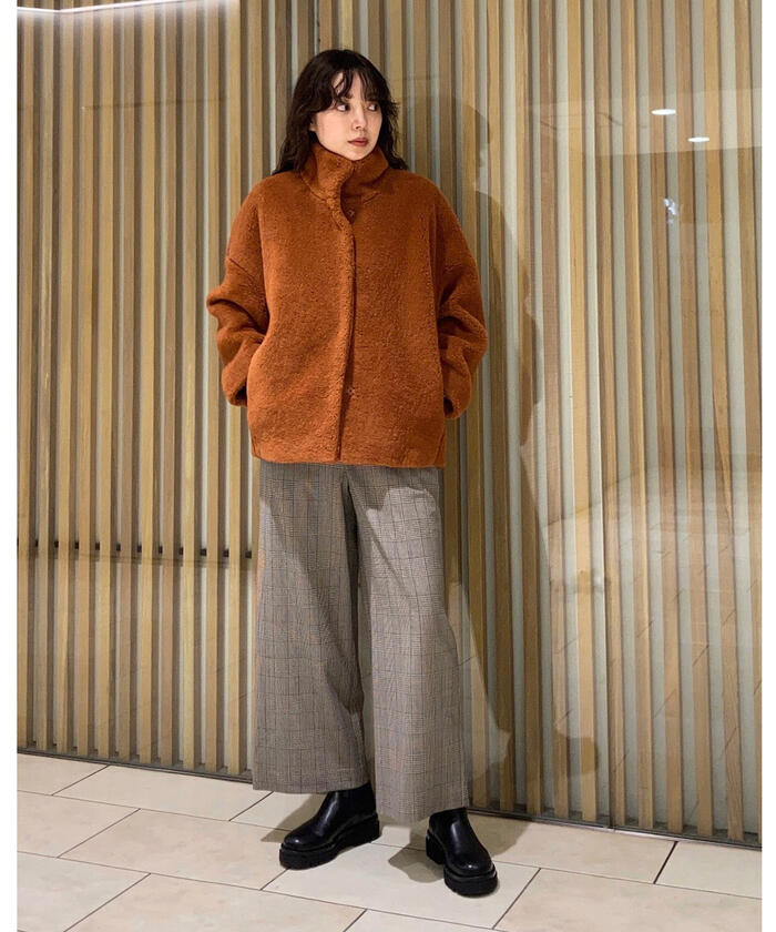 セール 30%OFF】ファインウールストレッチ ワイドクロップドパンツ