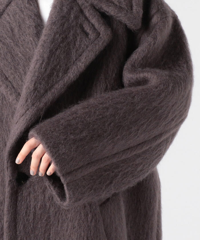 セール 50%OFF】MOHAIR SHAGGY WASHER SHAGGY OVER COAT モヘヤウールコットン シャギーオーバーサイズコート(504323539)  | EDITION(EDITION) - d fashion