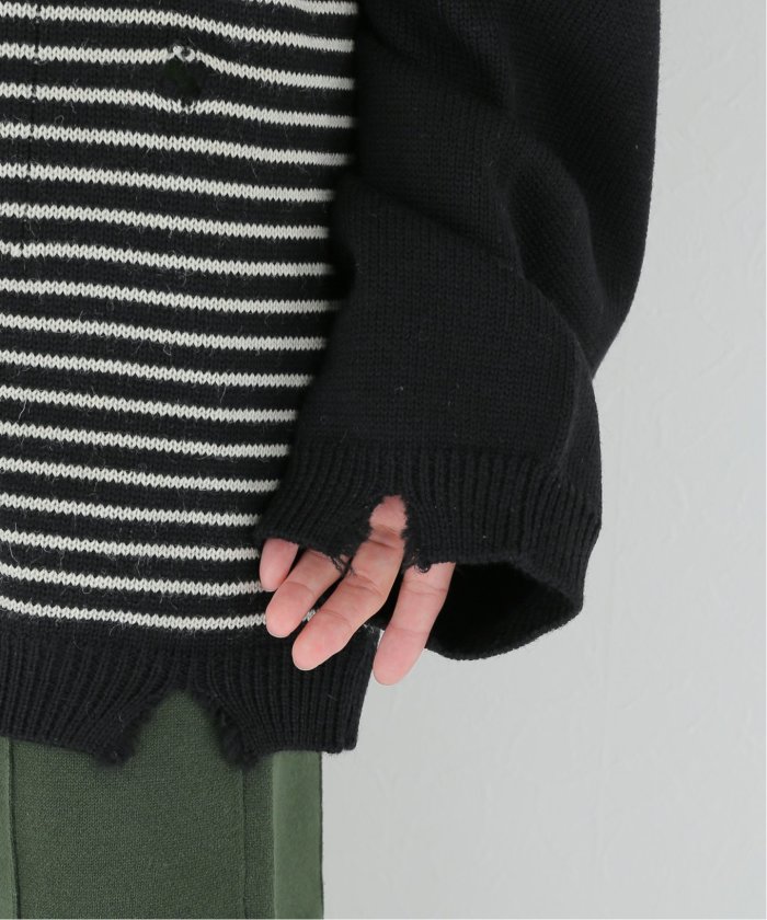 NOMA t.d./ノーマティーディー】 Damage Stripe Sweater:ニット | yfp