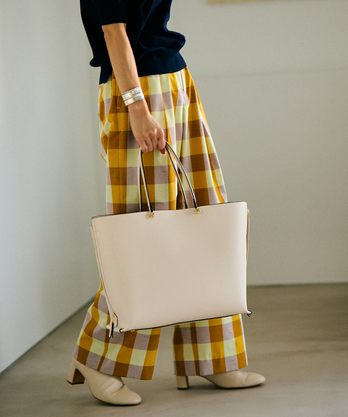 E'POR】【A4対応】 Y BAG Wideサイドジップ横型トートバッグ E'POR】【A4対応】 Y BAG Wideサイドジップ横型トートバッグ