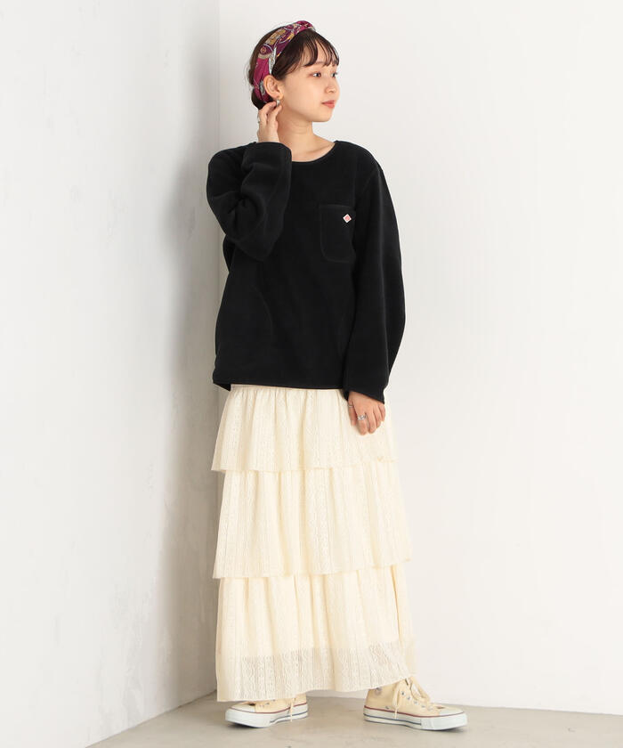 DANTON◆フリースプルオーバー/36/ポリエステル/GRY/JD-8994 楽天市場】ダントン レディース DANTON ポケット付き クルー