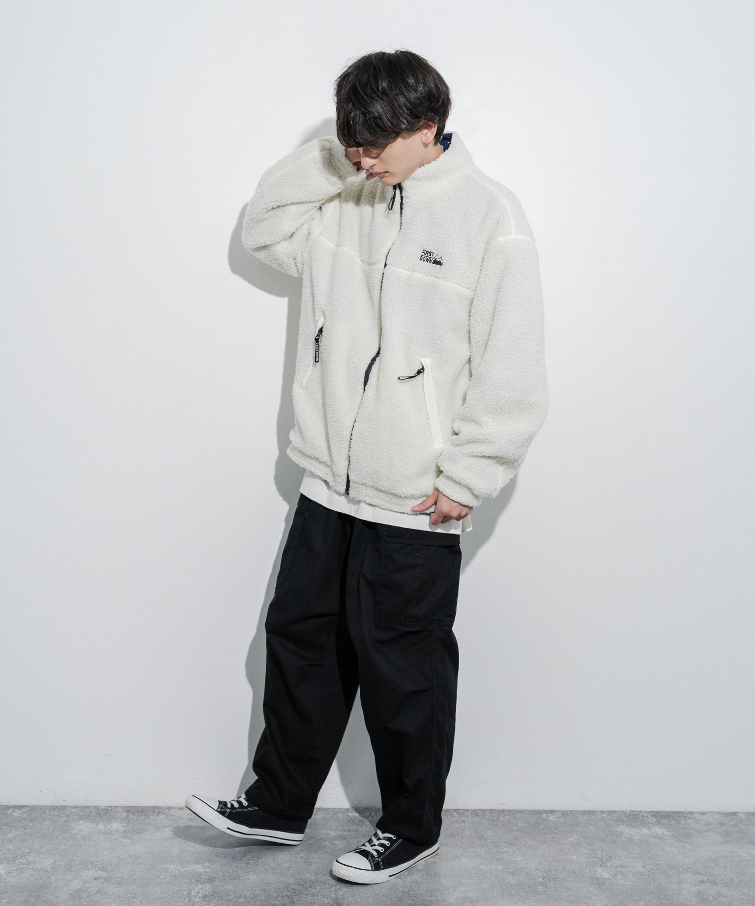 FIRST DOWN リバーシブルナイロン ボア ジャケット FREAK'S STORE（フリークスストア）の「FIRST DOWN × FREAK'S