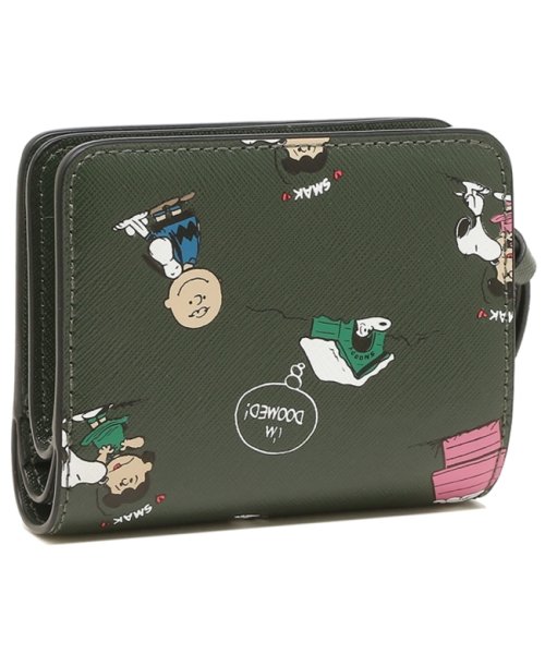 セール マークジェイコブス 二つ折り財布 スナップショット スヌーピー コラボ ミニ財布 グリーン レディース Marc Jacobs S135l01fa21 316 マークジェイコブス Marc Jacobs D Fashion