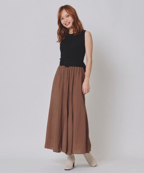ボレロカーディガン付きドッキングワンピース アンドクチュール And Couture D Fashion