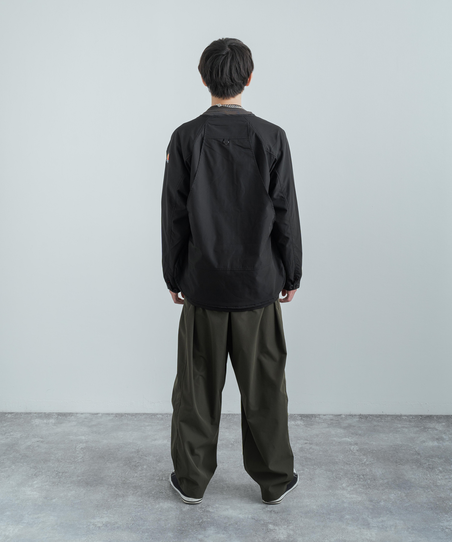 メンズ ブルゾン ノーカラージャケット ストリート R01743 MONO-MART ジャケット ノーカラージャケット T/Rノーカラー