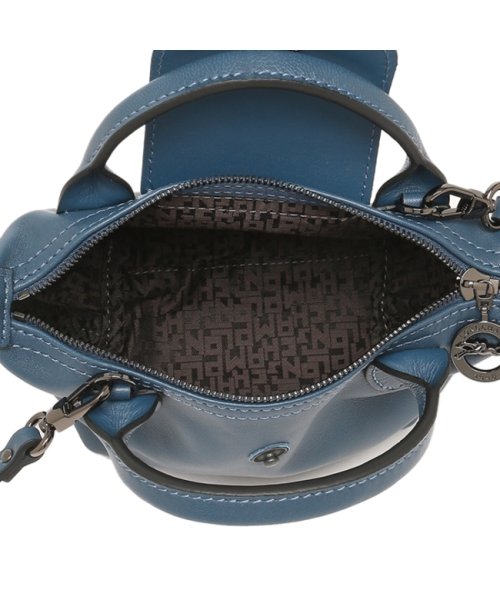 ロンシャン ハンドバッグ ショルダーバッグ プリアージュ キュイール Sサイズ ブルー レディース LONGCHAMP 10147 757 729