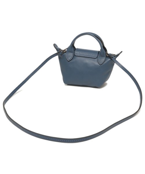 ロンシャン ハンドバッグ ショルダーバッグ プリアージュ キュイール Sサイズ ブルー レディース LONGCHAMP 10147 757 729