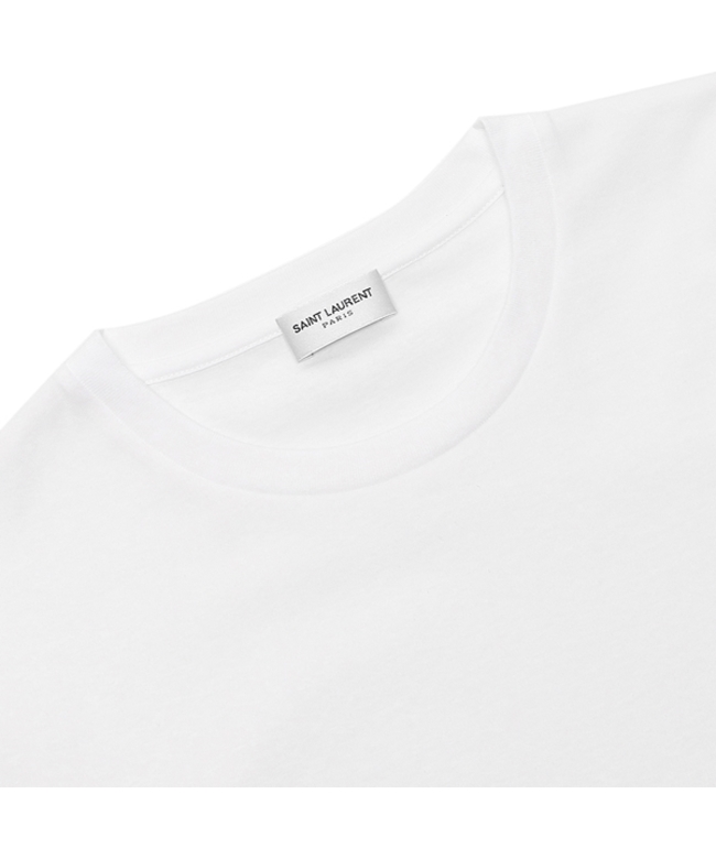 セール】サンローランパリ Tシャツ トップス ロゴ ホワイト レディース 