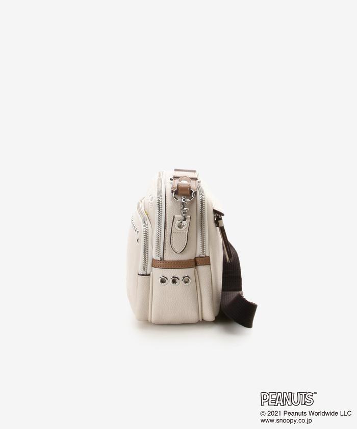 スヌーピーコレクション スタッズスクエアショルダーバッグ