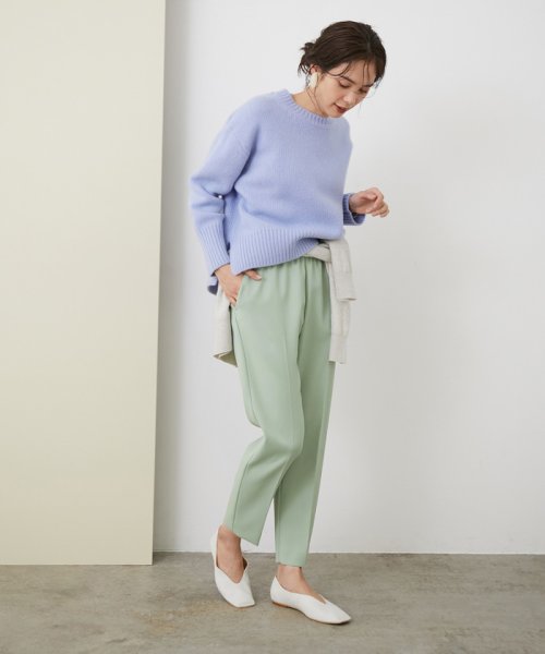 【今から春まで使える】ウールブレンドカルゼドロストテーパードパンツ