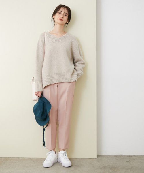 【今から春まで使える】ウールブレンドカルゼドロストテーパードパンツ