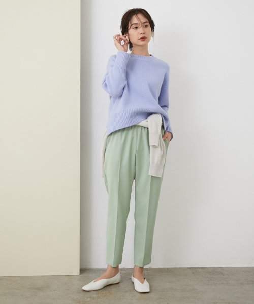 【今から春まで使える】ウールブレンドカルゼドロストテーパードパンツ