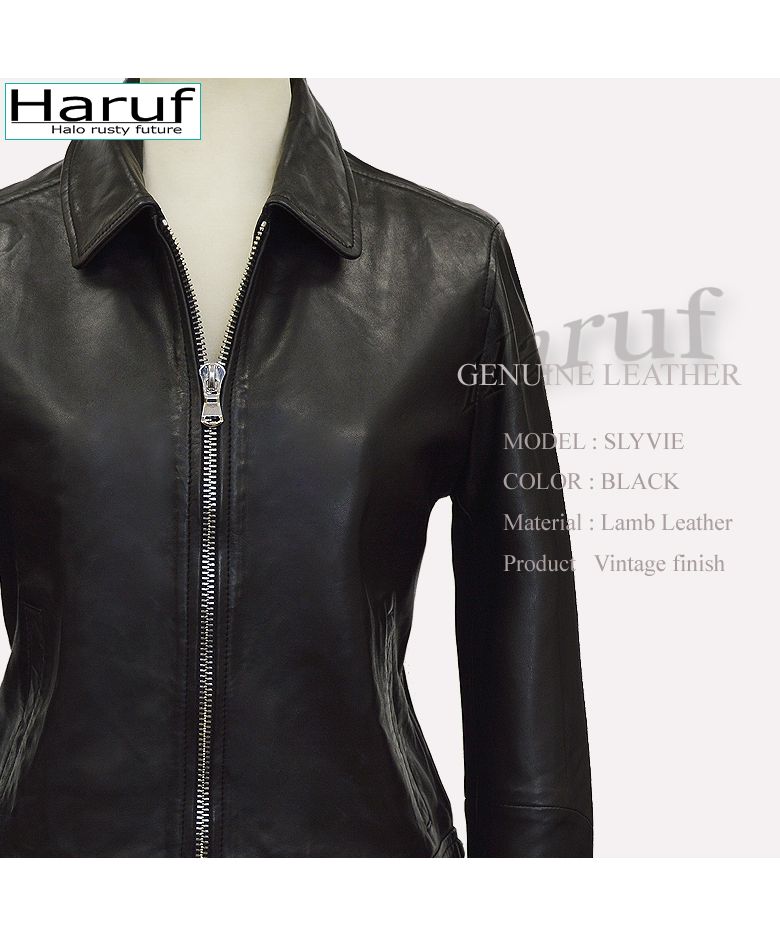 ハルフ Haruf レザージャケット シングルライダースジャケット