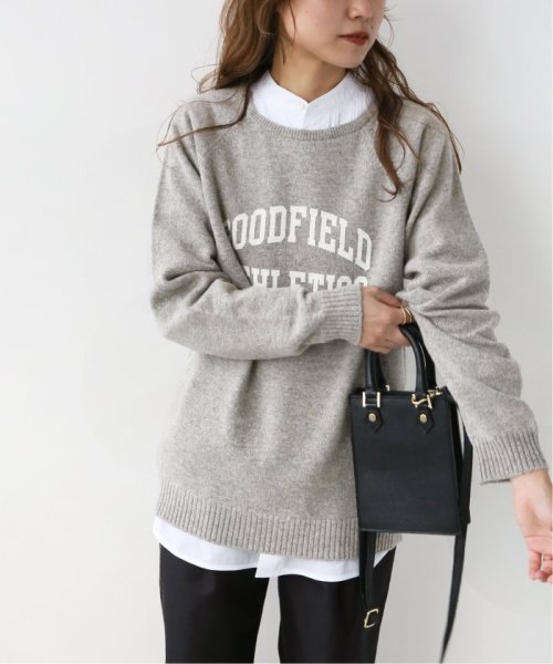 【WILLIAM LOCKIE/ウィリアムロッキー】CREW－NECK RAGLAN L/SL PO：ニット◆