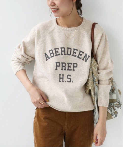 【WILLIAM LOCKIE/ウィリアムロッキー】CREW－NECK RAGLAN L/SL PO：ニット◆