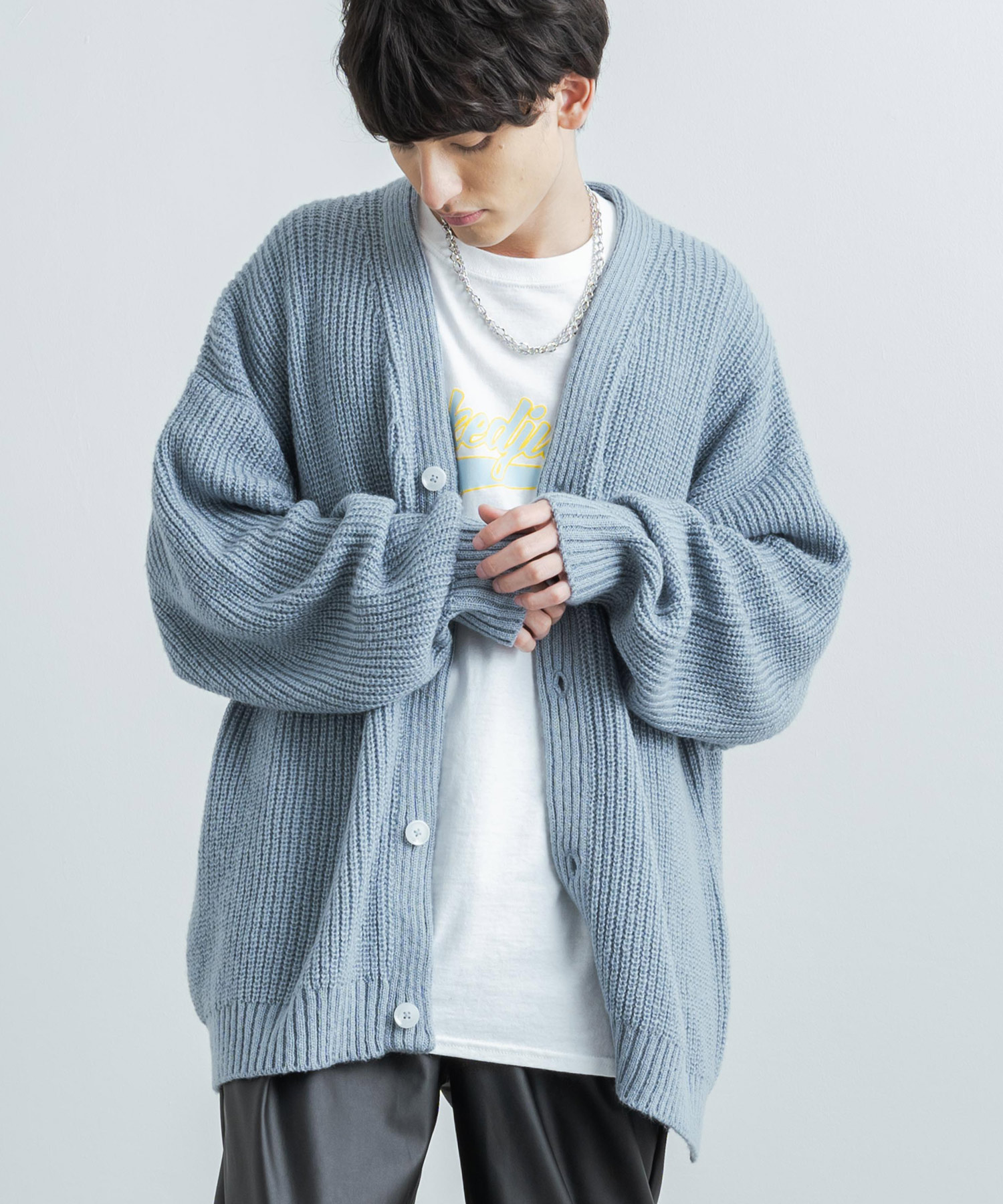 ロッキーモンロー Rocky Monroe ニット カーディガン メンズ ロッキーモンロー Rocky Monroe ニット カーディガン メンズ