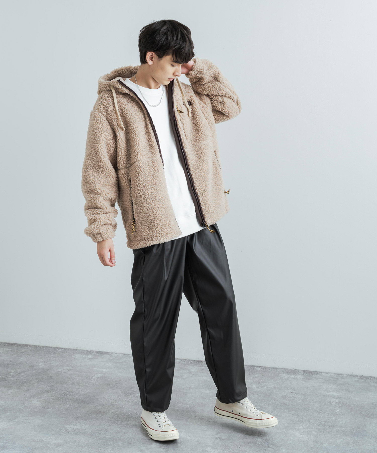 型番NJ4FN64C韓国限定 THE NORTH FACE ノースフェイス ボア フリース パーカー