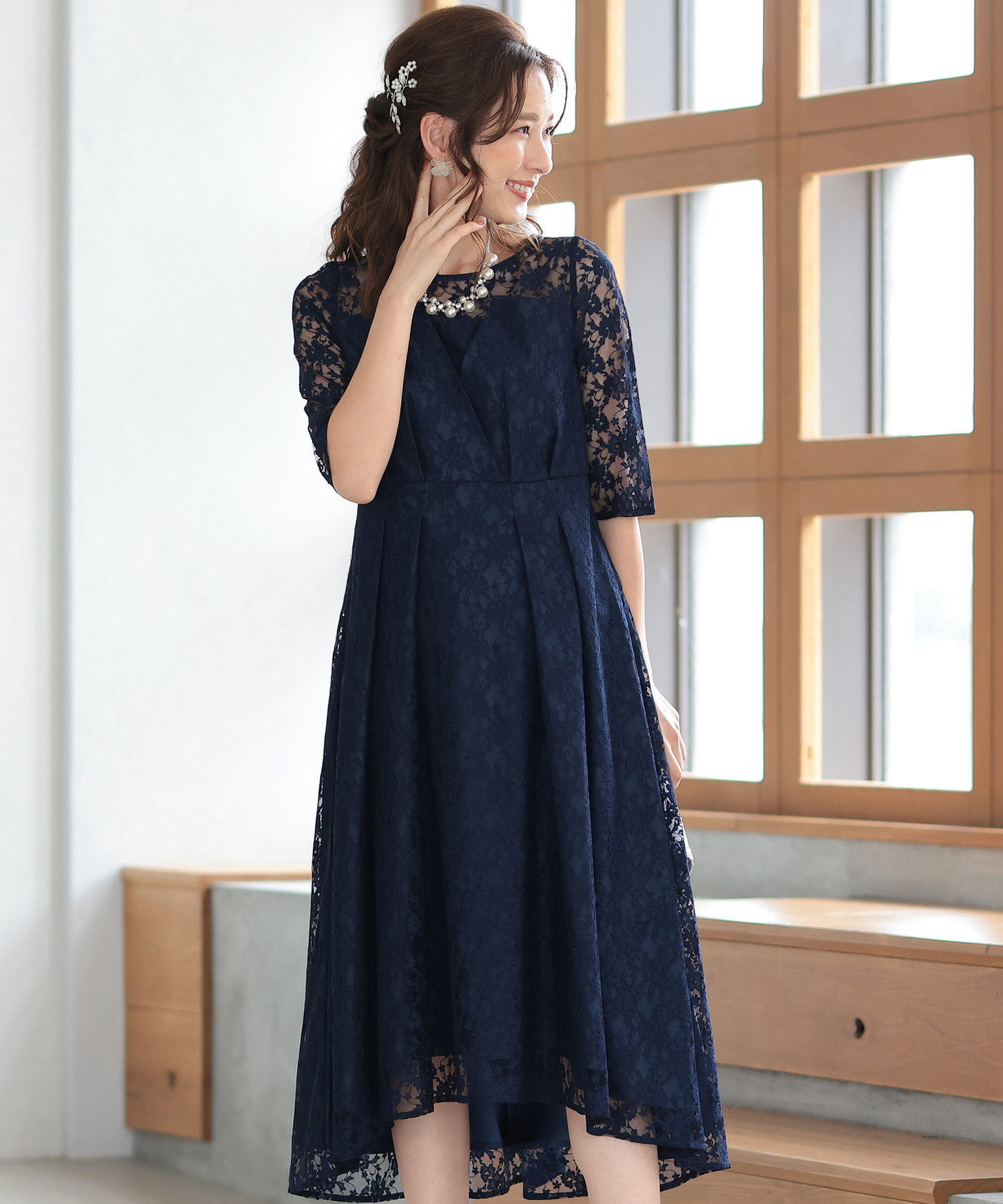 セール51%OFF】プールヴー PourVous ビスチェ風パーティードレス