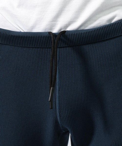 ポリエステル ニットリブパンツ