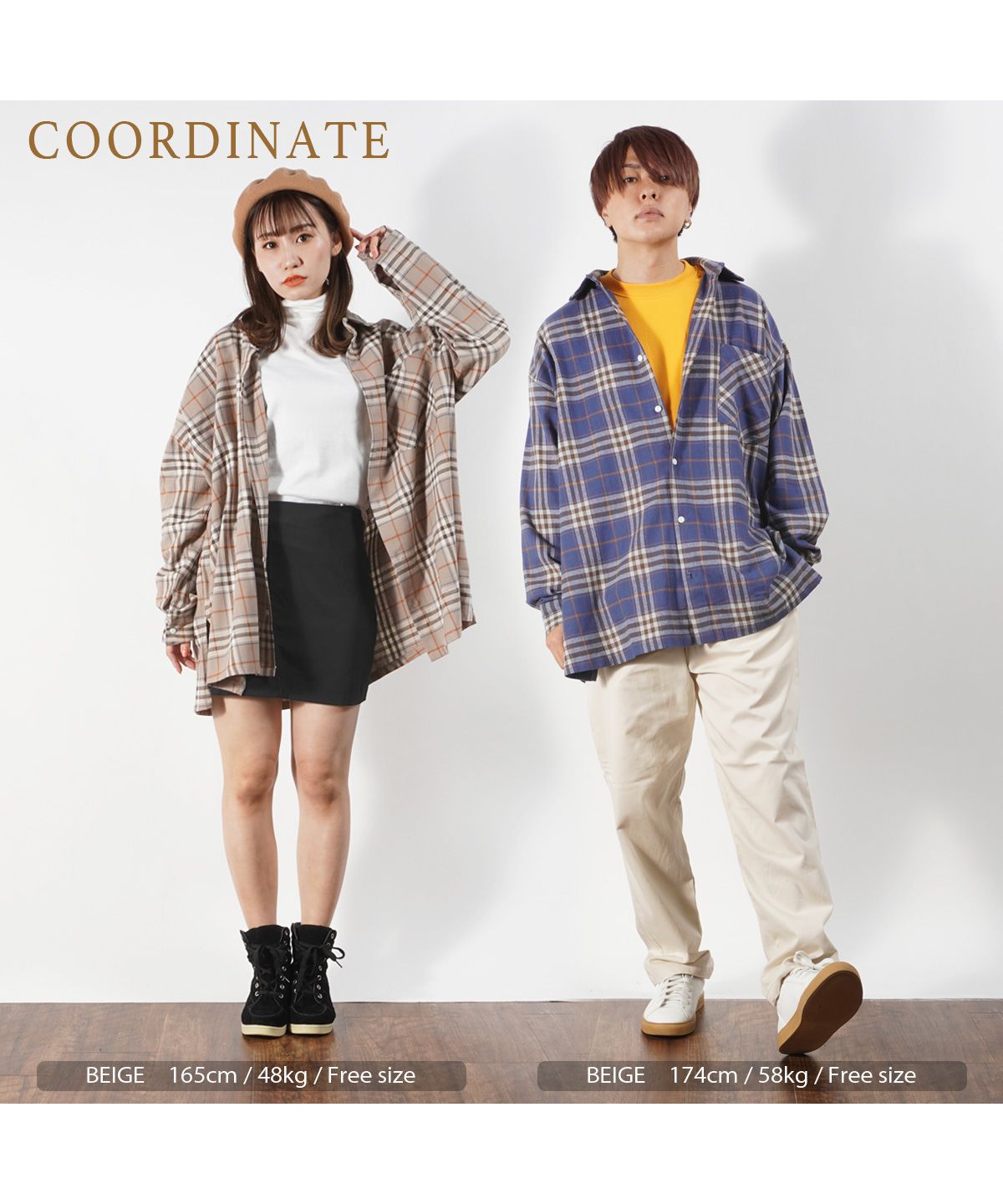 ワンフォークロージング 1111clothing タータンチェック ビッグ ワンフォークロージング 1111clothing タータンチェック ビッグ
