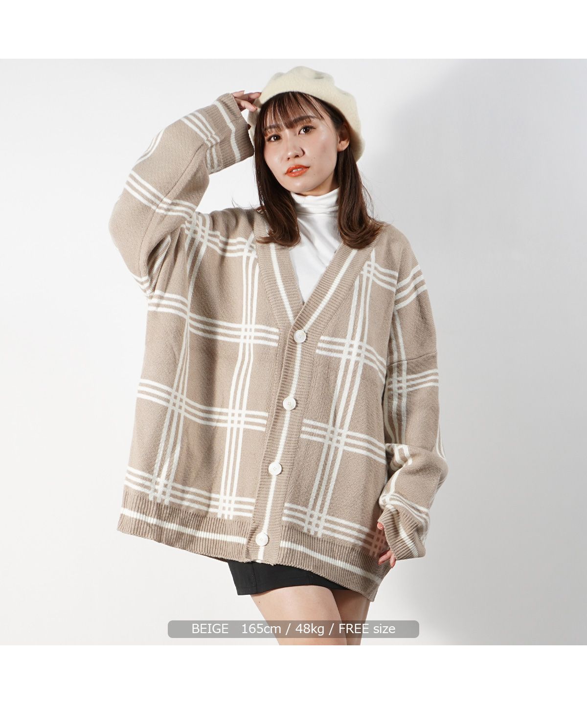 バーゲンで ワンフォークロージング 1111clothing カーディガン メンズ V トップス