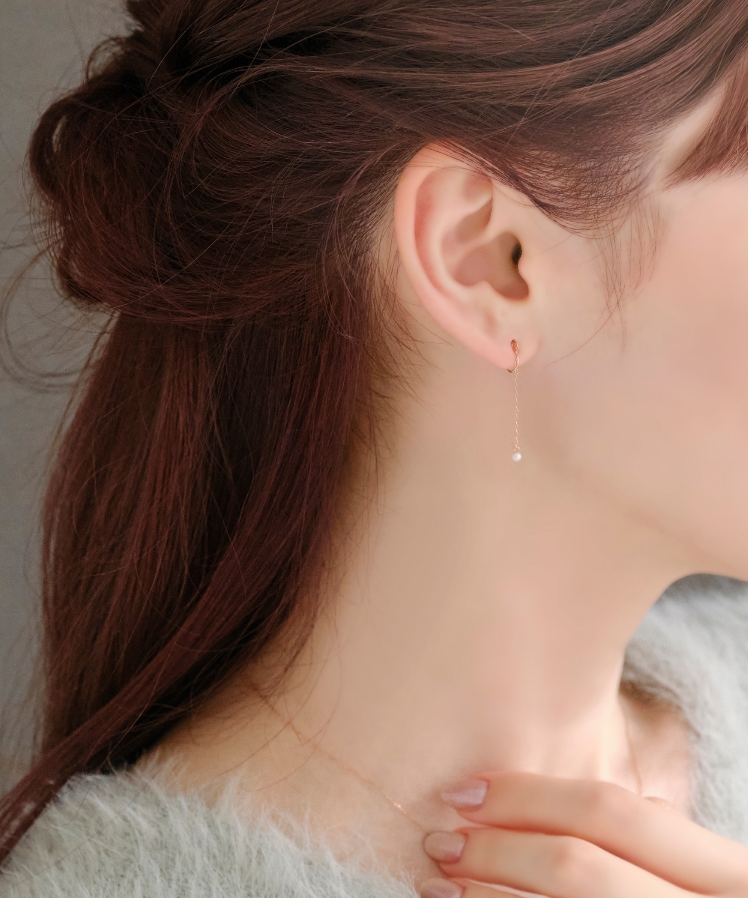 セール10%OFF】【K10RG】リバーシブル2wayスウィングイヤリング