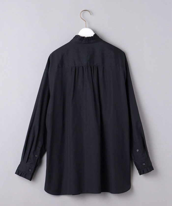UNITED ARROWS＞C スタンドカラー フリル ブラウス W†(504265062
