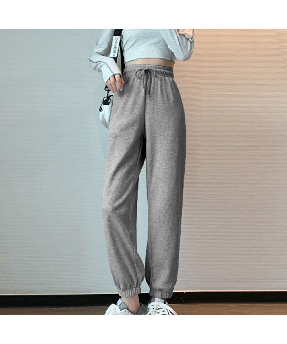 クーポン】【セール35%OFF】スウェットパンツ ワッフル生地 韓国