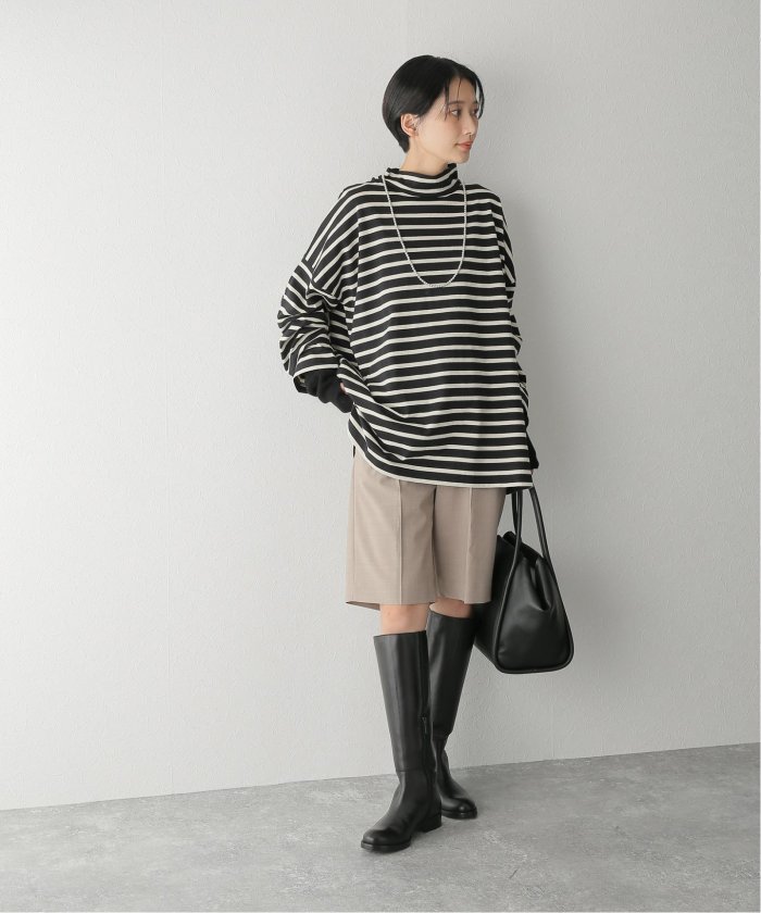 別注》【ARMEN/アーメン】 L/SL DROP SHOULDER :モックネック - カットソー・Tシャツ