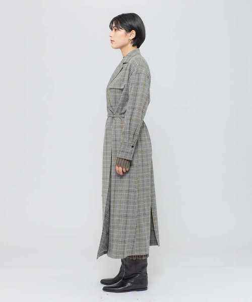 【東原妙子さんコラボ】ストレッチツィル開襟カシュクールワンピース