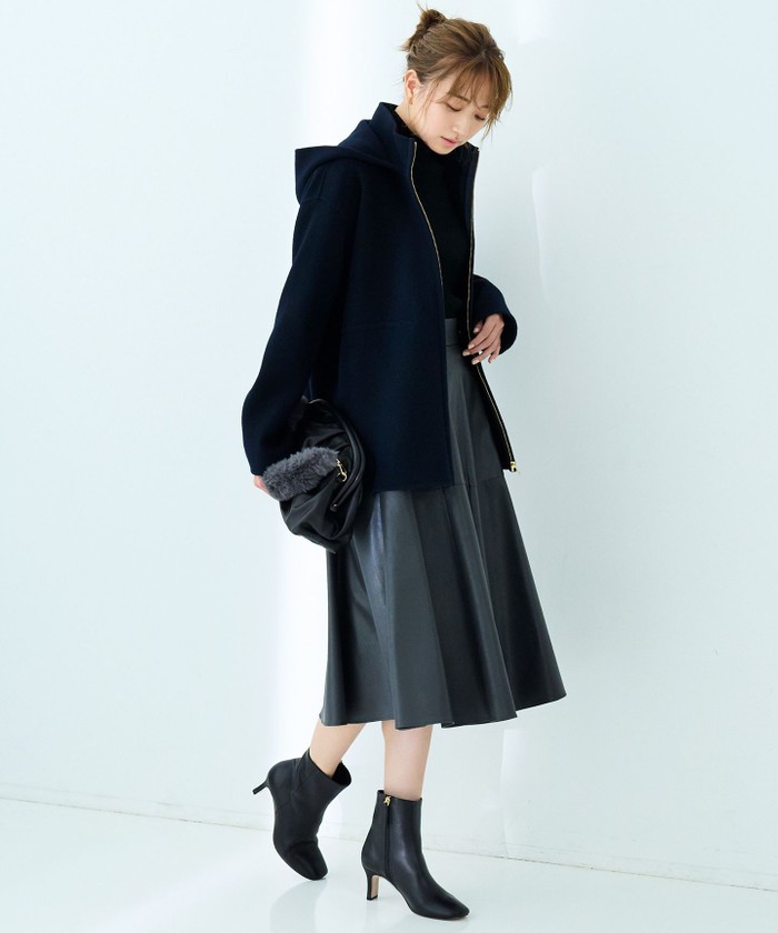 セール 30%OFF】【マガジン掲載】ウールリバー ショートコート セール 30%OFF】【マガジン掲載】ウールリバー ショートコート