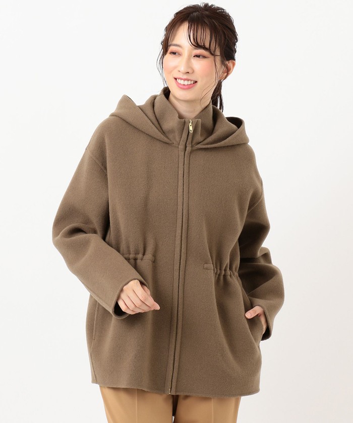 セール 30%OFF】【マガジン掲載】ウールリバー ショートコート セール 30%OFF】【マガジン掲載】ウールリバー ショートコート