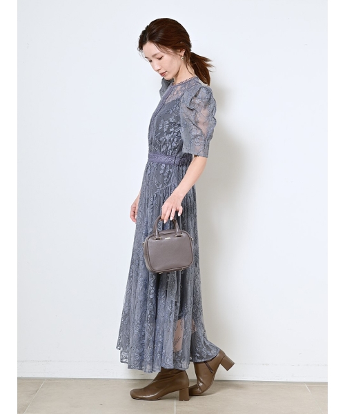 snidel フラワー刺繍チュールドレス SNIDEL（スナイデル）の「フラワー刺繍チュールドレス